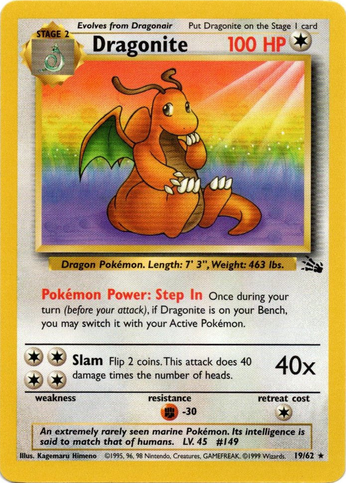 Dragonite (19/62) [Fossil Unlimited] 