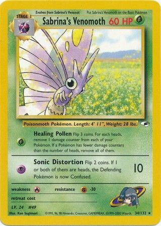 Sabrina's Venomoth (34/132) [Gym Heroes Unlimited] 