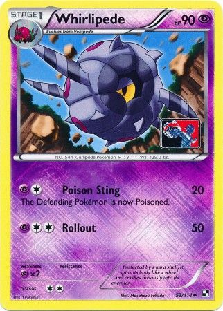 Whirlipede (53/114) (League Promo) [Black &amp; White: Base Set] 