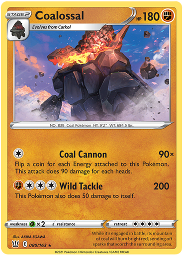 Coalossal (080/163) [Sword &amp; Shield: Battle Styles] 