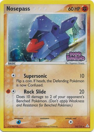Nosepass (25/110) (Stamped) [EX: Holon Phantoms] 