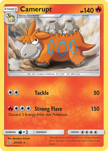 Camerupt (24/236) [Sun &amp; Moon: Unified Minds] 