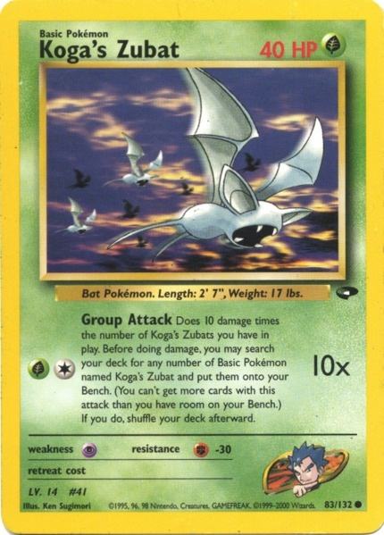 Koga's Zubat (83/132) [Gym Challenge Unlimited] 