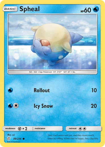 Spheal (49/236) [Sun &amp; Moon: Cosmic Eclipse] 