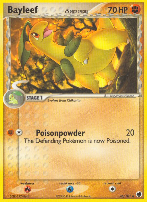 Bayleef (26/101) (Delta Species) [EX: Dragon Frontiers] 