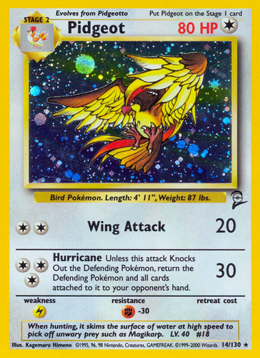 Pidgeot (14/130) [Base Set 2] 
