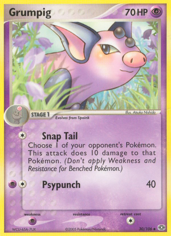 Grumpig (30/106) [EX: Emerald] 