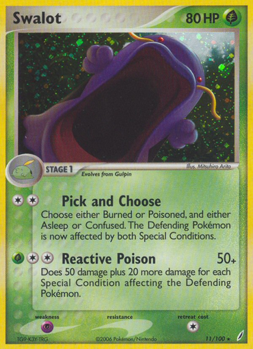 Swalot (11/100) [EX: Crystal Guardians] 