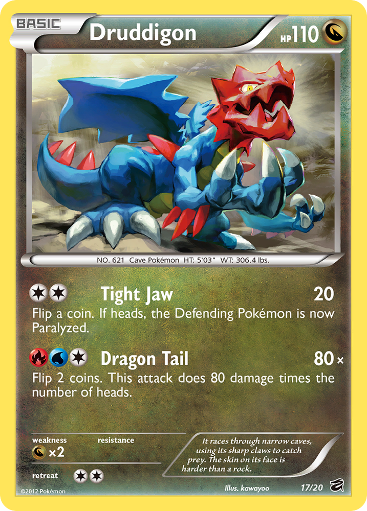 Druddigon (17/20) [Black &amp; White: Dragon Vault] 