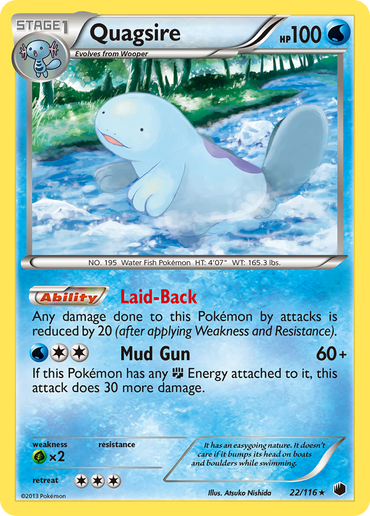 Quagsire (22/116) [Black &amp; White: Plasma Freeze] 