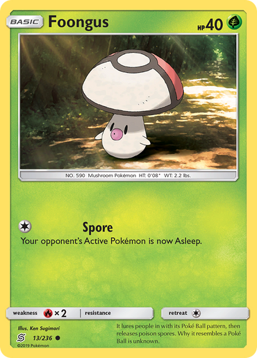 Foongus (13/236) [Sun &amp; Moon: Unified Minds] 
