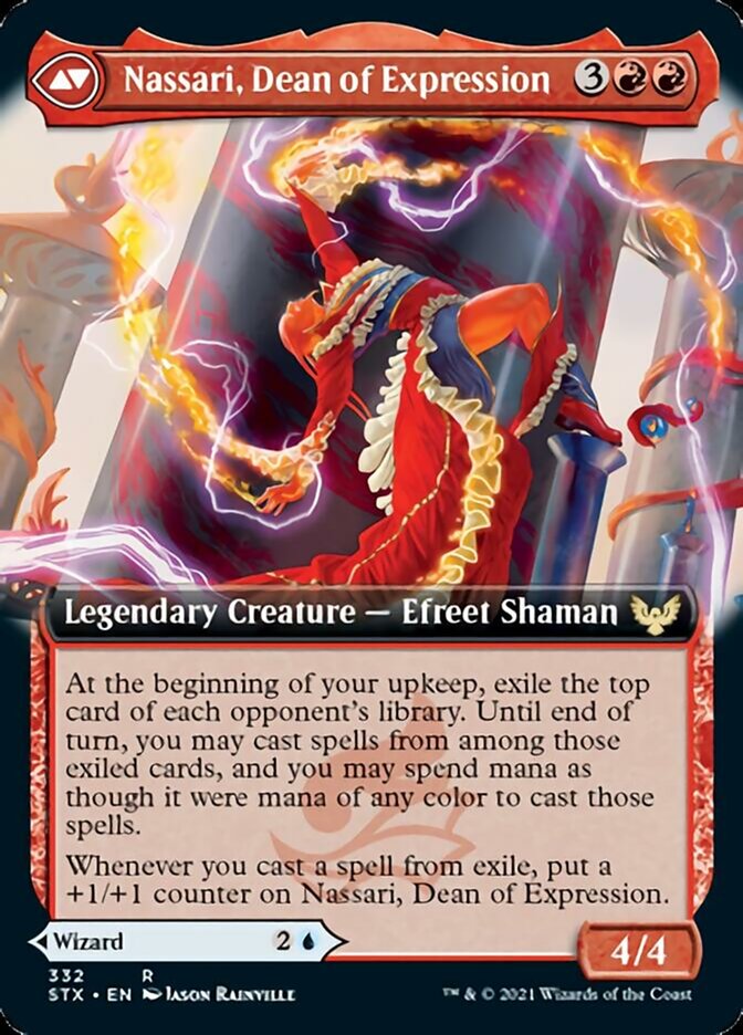 Uvilda, Dean of Perfection // Nassari, Dean of Expression (Extended Art) [Strixhaven: School of Mages] 
