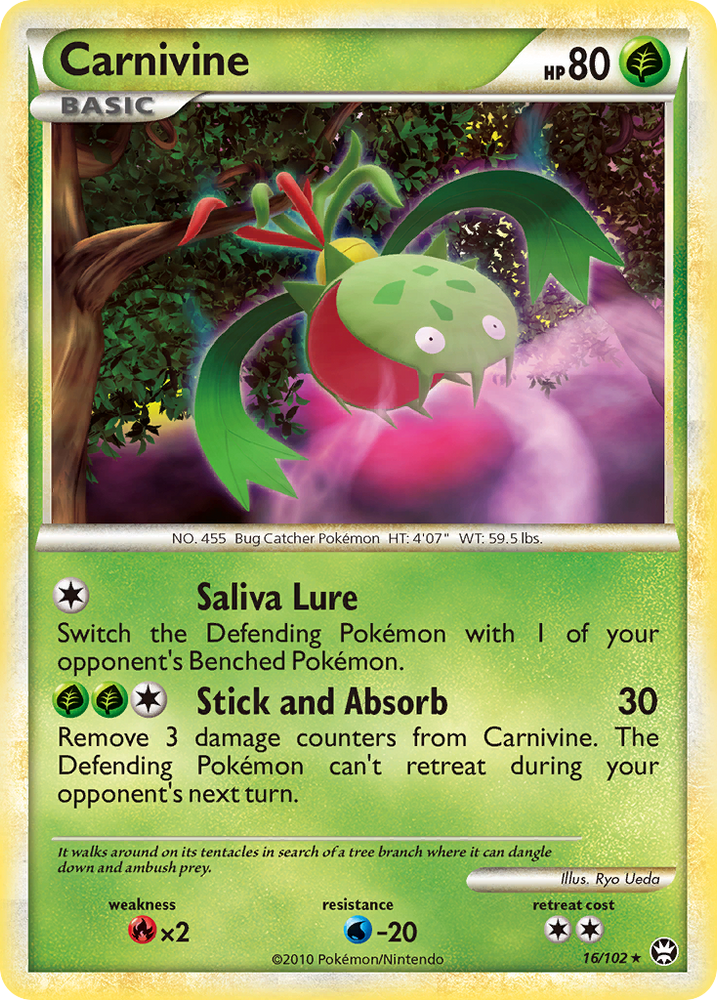 Carnivine (16/102) [HeartGold &amp; SoulSilver: Triumphant] 