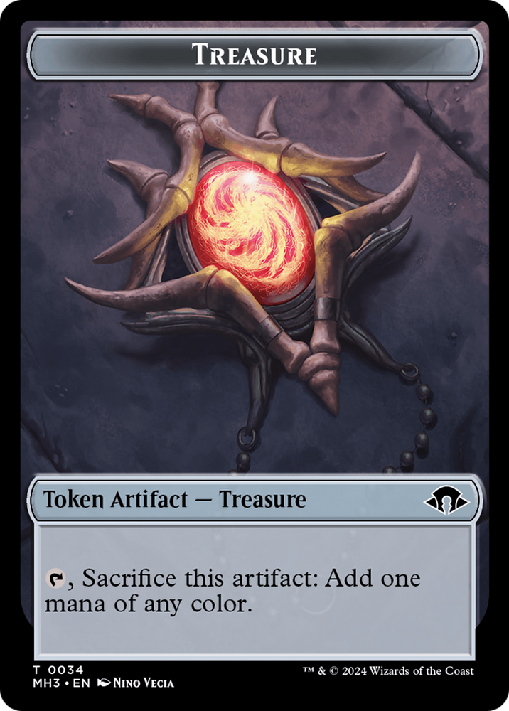 Copy // Treasure Double-Sided Token [Modern Horizons 3 Tokens] 