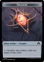 Copy // Treasure Double-Sided Token [Modern Horizons 3 Tokens] 