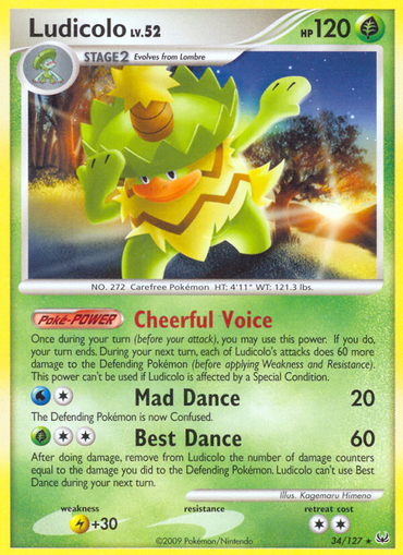 Ludicolo (34/127) [Platinum: Base Set] 