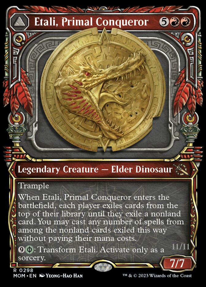 Etali, Primal Conqueror // Etali, Primal Sickness (Showcase Planar Booster Fun) [March of the Machine] 