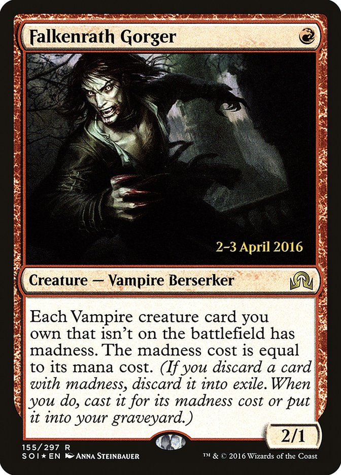 Falkenrath Gorger [Shadows over Innistrad Prerelease Promos] 