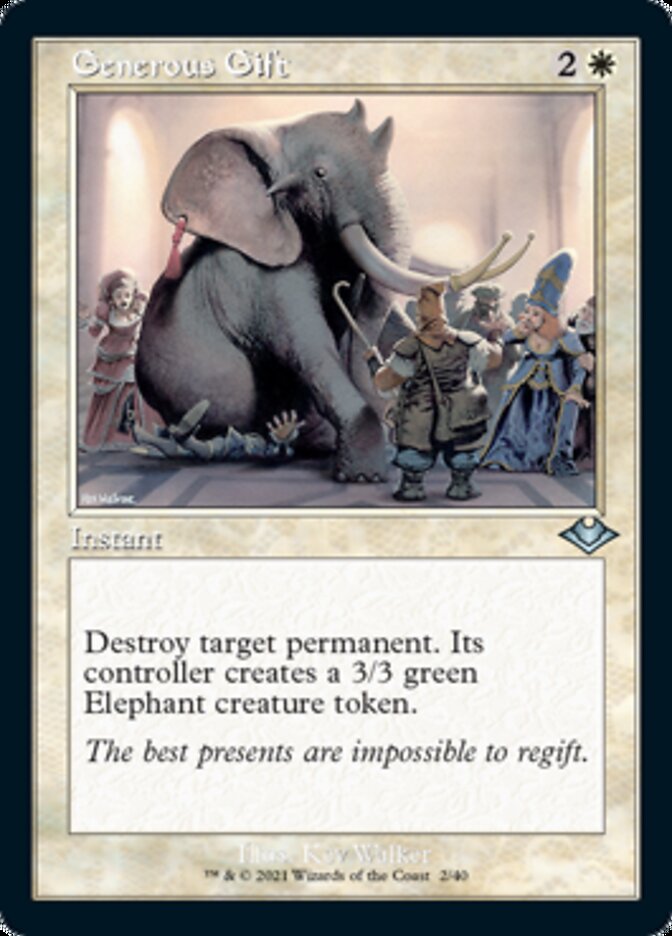 Generous Gift (Retro Foil Etched) [Modern Horizons] 
