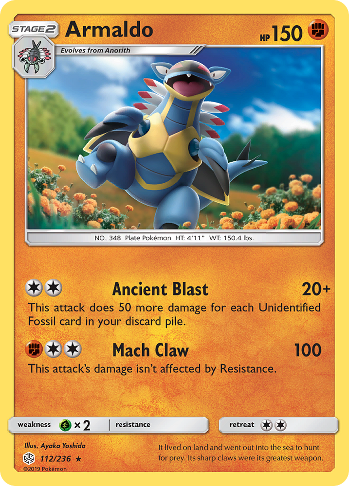 Armaldo (112/236) [Sun &amp; Moon: Cosmic Eclipse] 