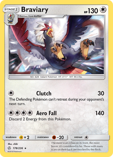 Braviary (178/236) [Sun &amp; Moon: Cosmic Eclipse] 
