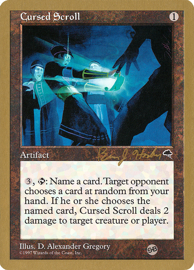 Cursed Scroll (Brian Hacker) (SB) [World Championship Decks 1998] 