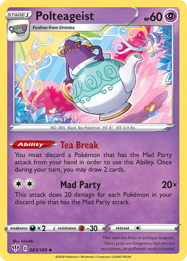 Polteageist (083/189) [Sword &amp; Shield: Darkness Ablaze] 