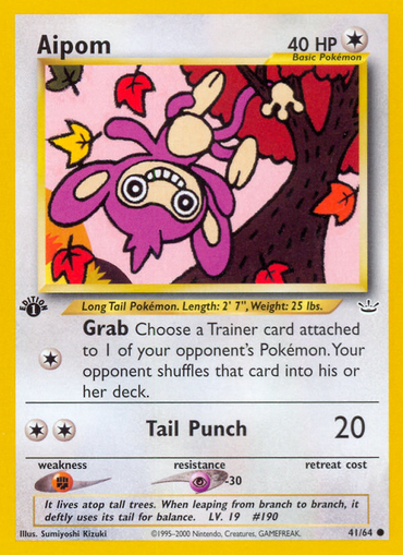 Aipom (41/64) [Neo Revelation 1st Edition] 