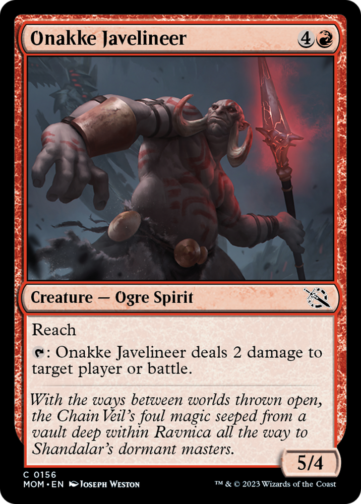 Onakke Javelineer [March of the Machine] 