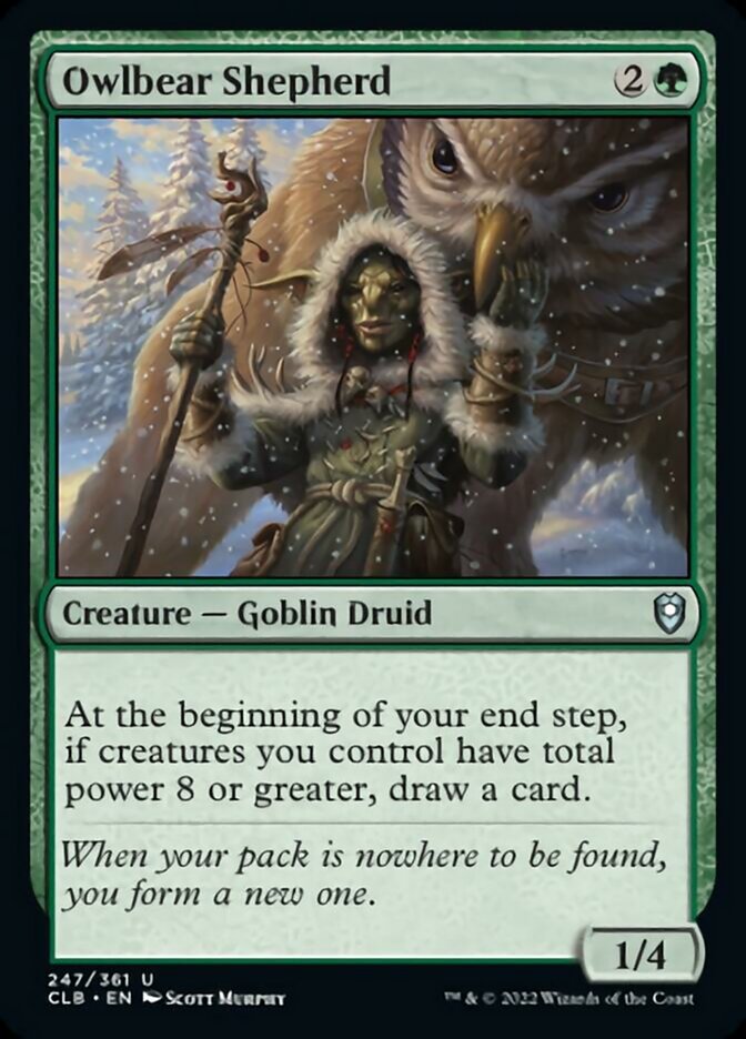 Owlbear Shepherd [Commander Legends: Battle for Baldur's Gate] 