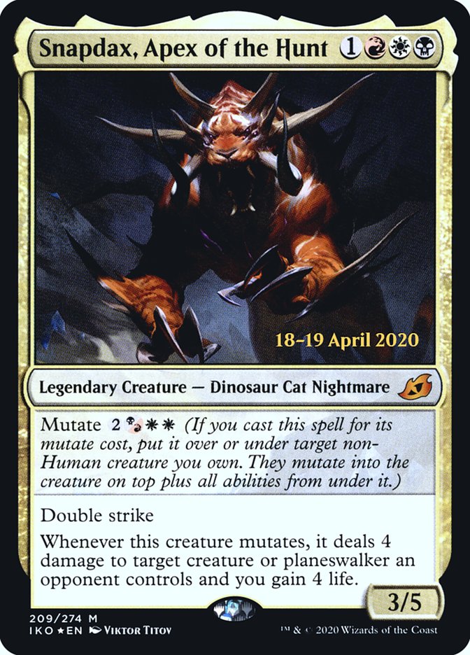 Snapdax, Apex of the Hunt [Ikoria: Lair of Behemoths Prerelease Promos] 