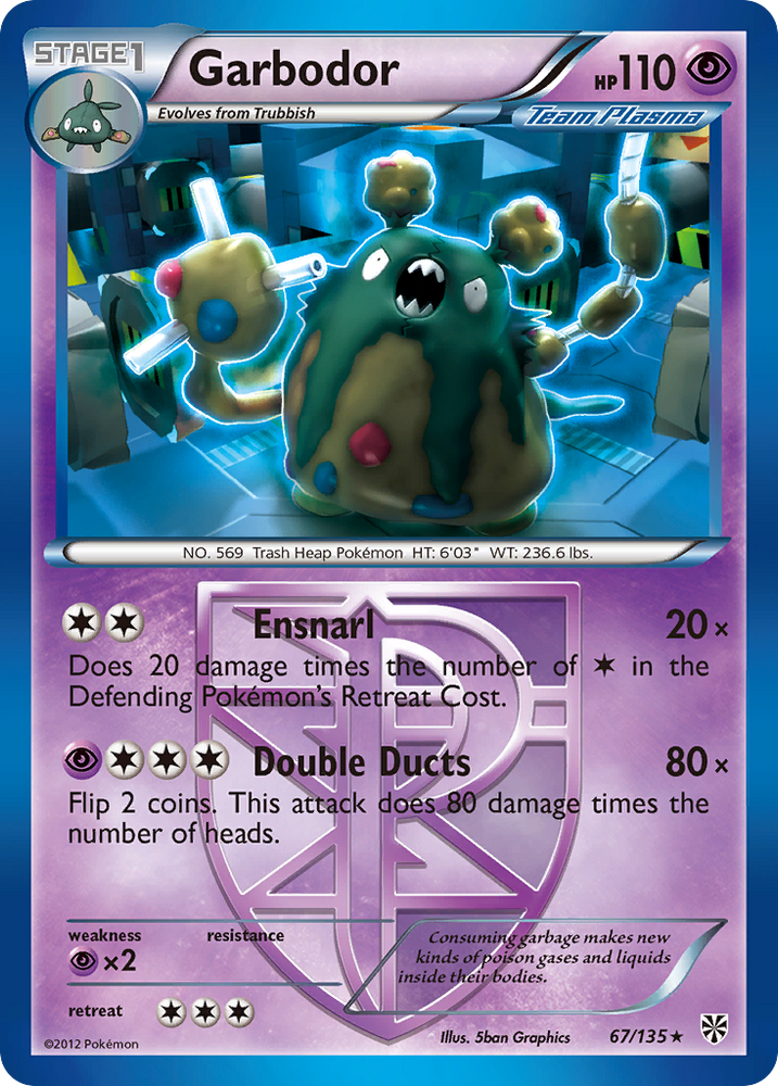 Garbodor (67/135) [Black &amp; White: Plasma Storm] 