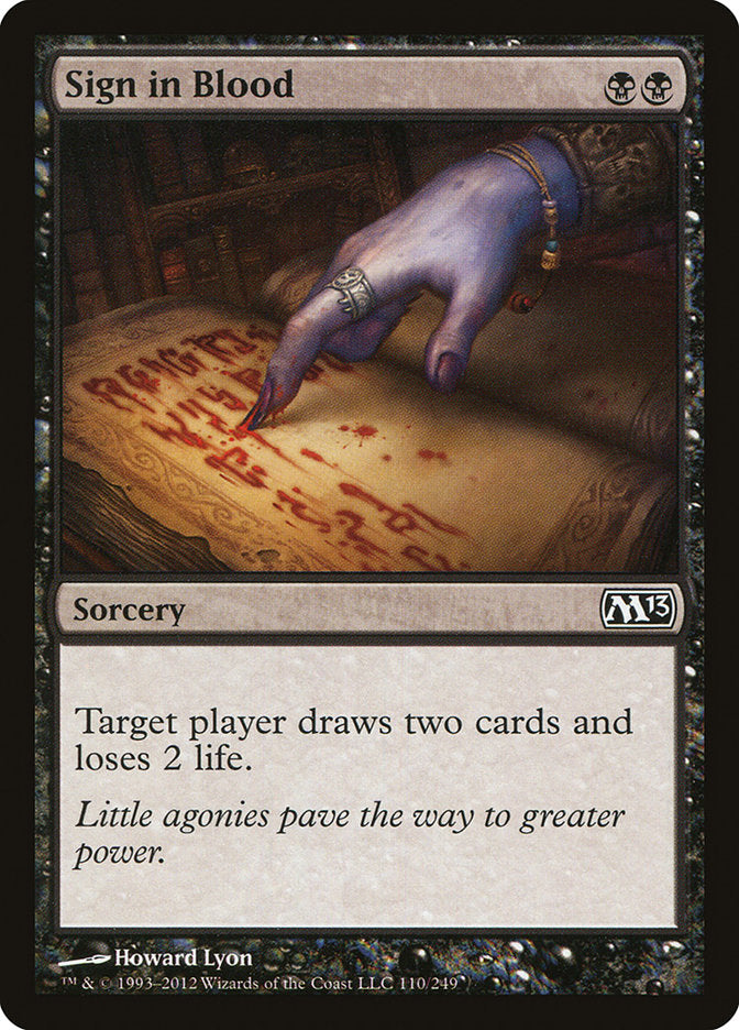 Sign in Blood [Magic 2013] 