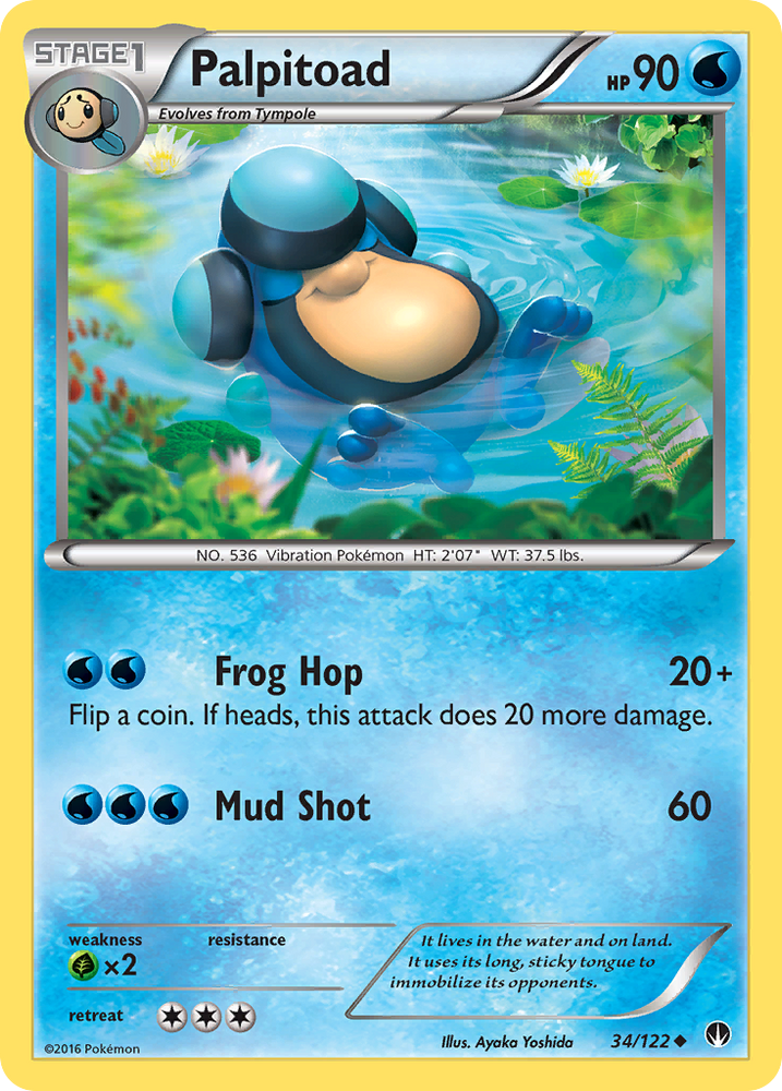 Palpitoad (34/122) [XY: BREAKpoint] 