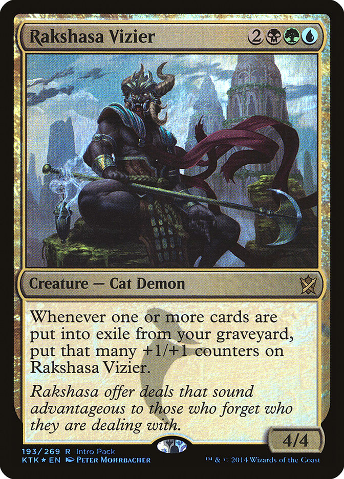 Rakshasa Vizier (Intro Pack) [Khans of Tarkir Promos] 