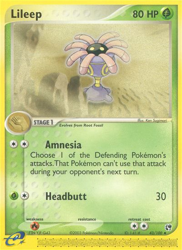Lileep (43/100) [EX: Sandstorm] 