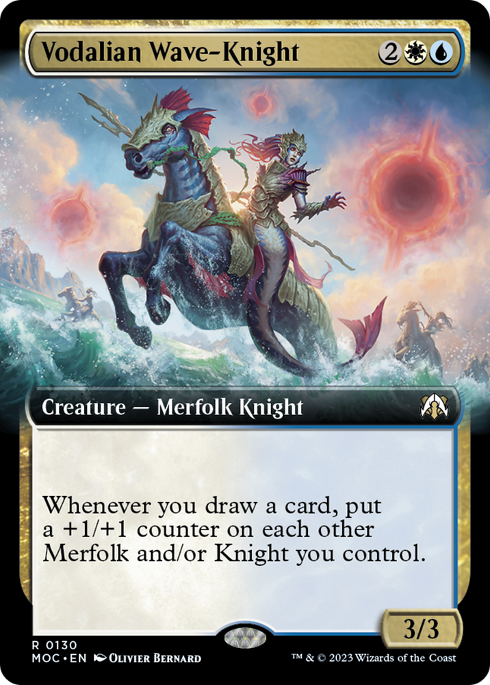 Vodalian Wave-Knight (Extended Art) [March of the Machine Commander] 