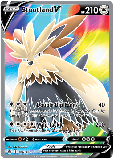 Stoutland V (157/163) [Sword &amp; Shield: Battle Styles] 