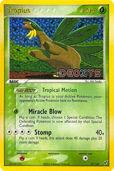 Tropius (27/107) (Stamped) [EX: Deoxys] 