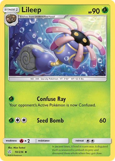 Lileep (10/236) [Sun &amp; Moon: Cosmic Eclipse] 
