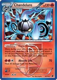 Chandelure (16/116) (Theme Deck Exclusive) [Black &amp; White: Plasma Freeze] 