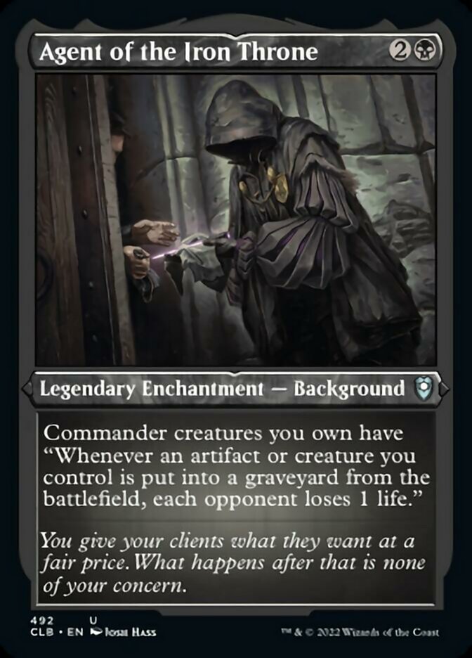 Agent of the Iron Throne (Foil Etched) [Commander Legends: Battle for Baldur's Gate] 