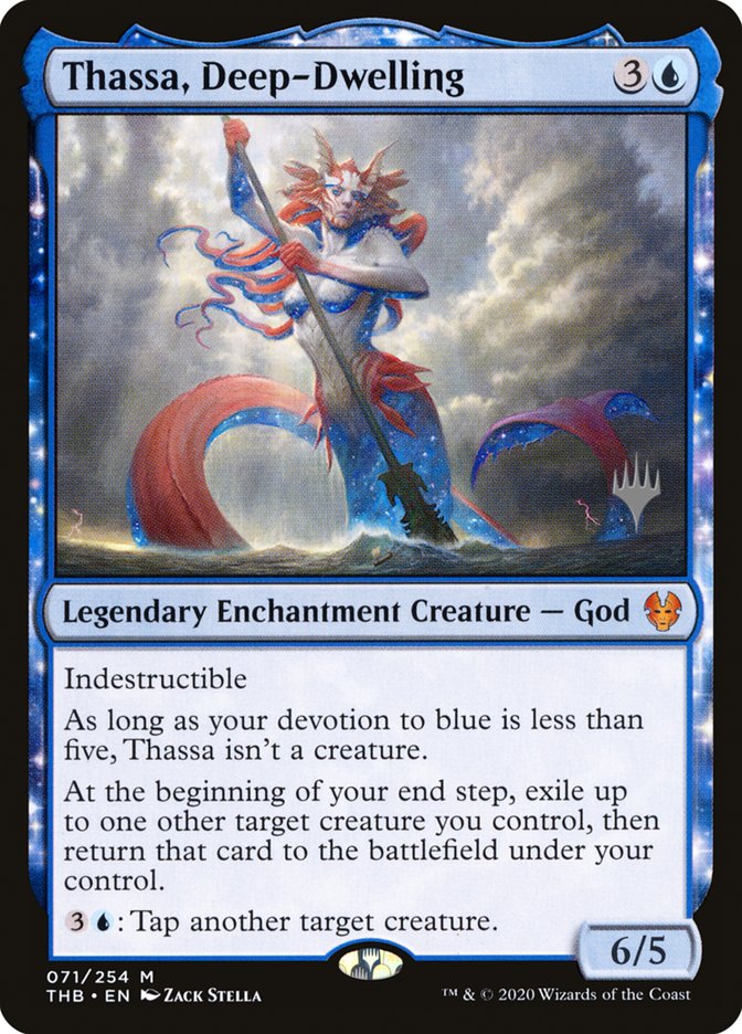 Thassa, Deep-Dwelling (Promo Pack) [Theros Beyond Death Promos] 