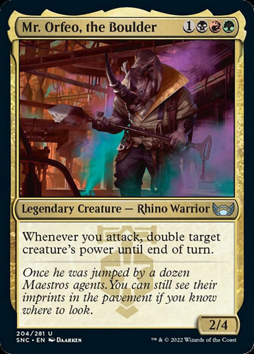 Mr. Orfeo, the Boulder [Streets of New Capenna] 