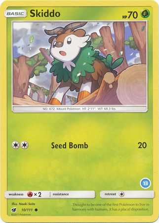 Skiddo (10/111) (Exclusive Deck #13) [Sun &amp; Moon: Trainer Kit - Alolan Ninetales] 