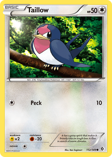 Taillow (112/149) [Black &amp; White: Boundaries Crossed] 