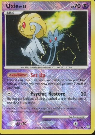 Uxie (43/146) (League Promo) [Diamond &amp; Pearl: Legends Awakened] 