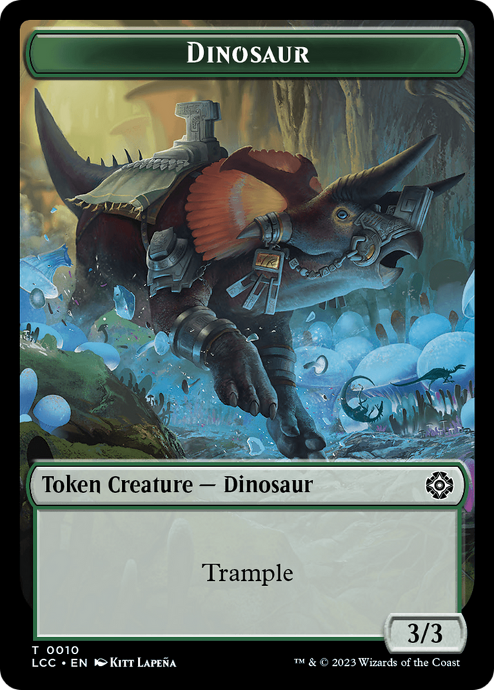 Elephant // Dinosaur (0010) Double-Sided Token [The Lost Caverns of Ixalan Commander Tokens] 