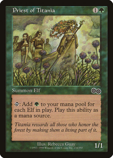 Priest of Titania [Urza's Saga] 