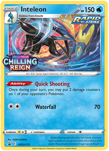 Inteleon (SWSH113) [Sword &amp; Shield: Black Star Promos] 